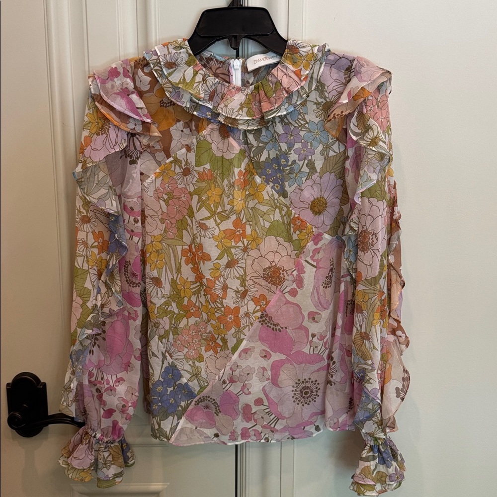 Zimmermann Floral Top blouse - size 1